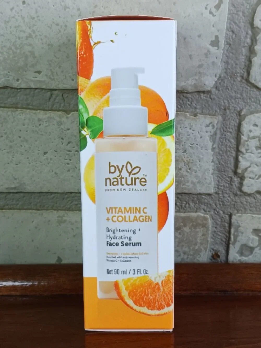 By Nature Vitamin C + Collagen Brightening + Hydrating Face Serum 3 fl oz
